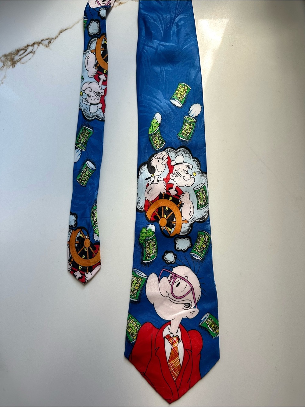 Vintage 1993 Popeye Necktie Official King Features Syndicate Tie